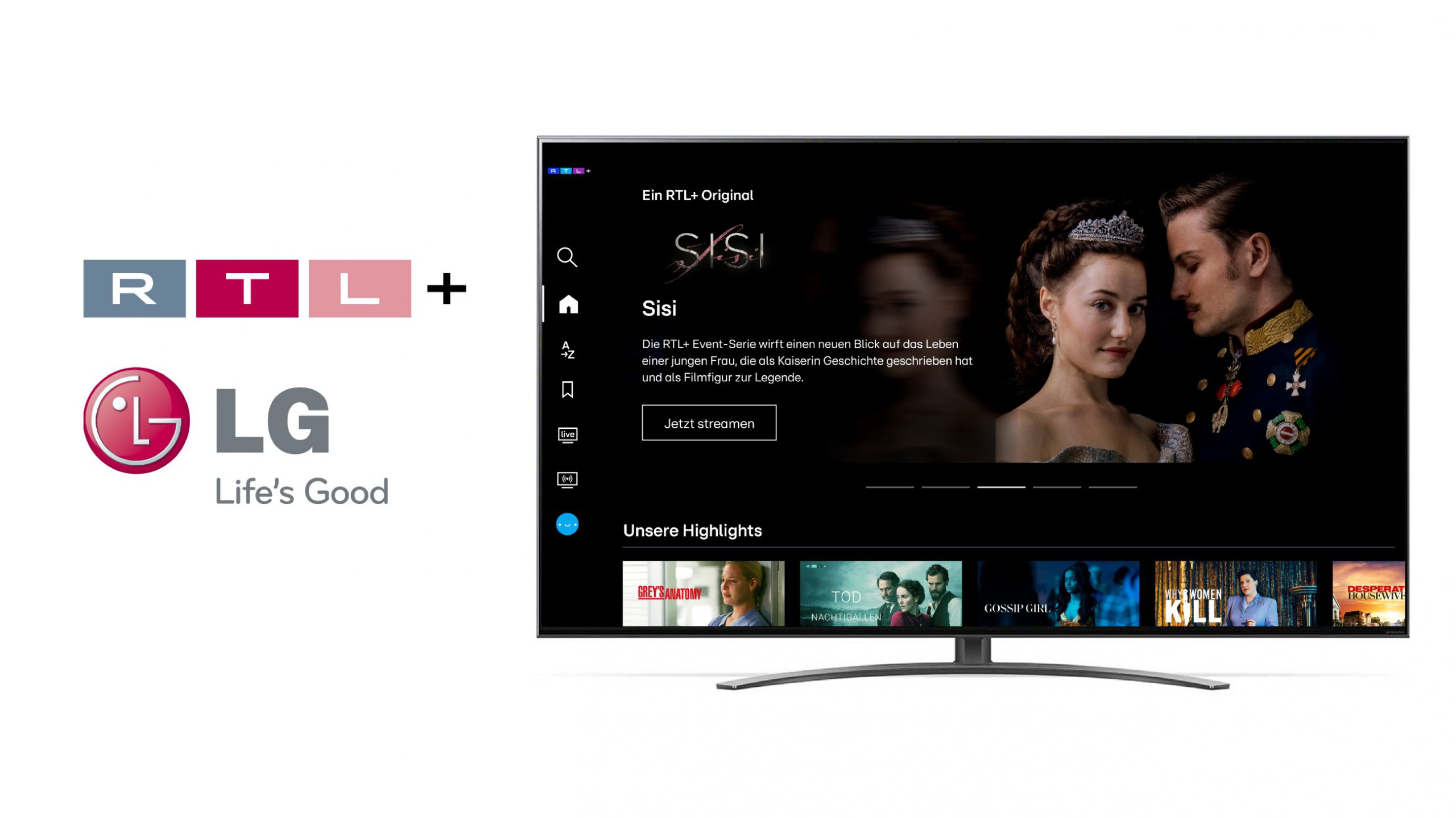RTL+ Premium-App ab sofort auch auf LG TV-Modellen verfügbar