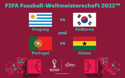 Uruguay vs Südkorea und Portugal vs Ghana – live bei ServusTV