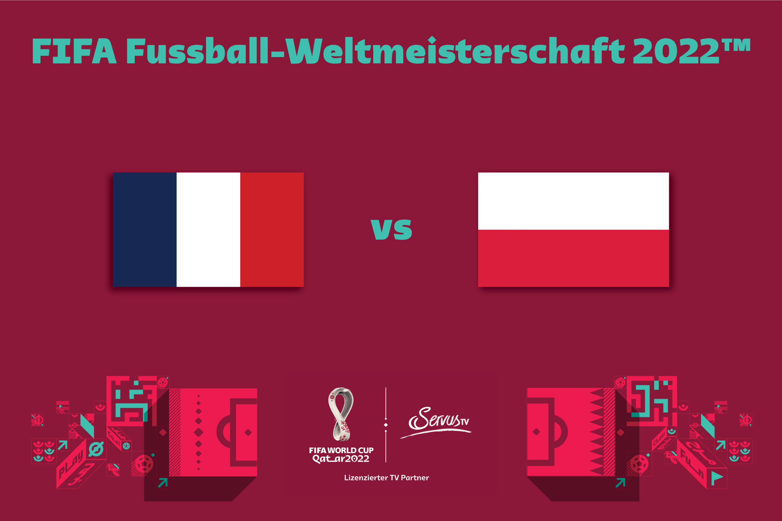 FIFA Fussball-Weltmeisterschaft: Frankreich vs Polen