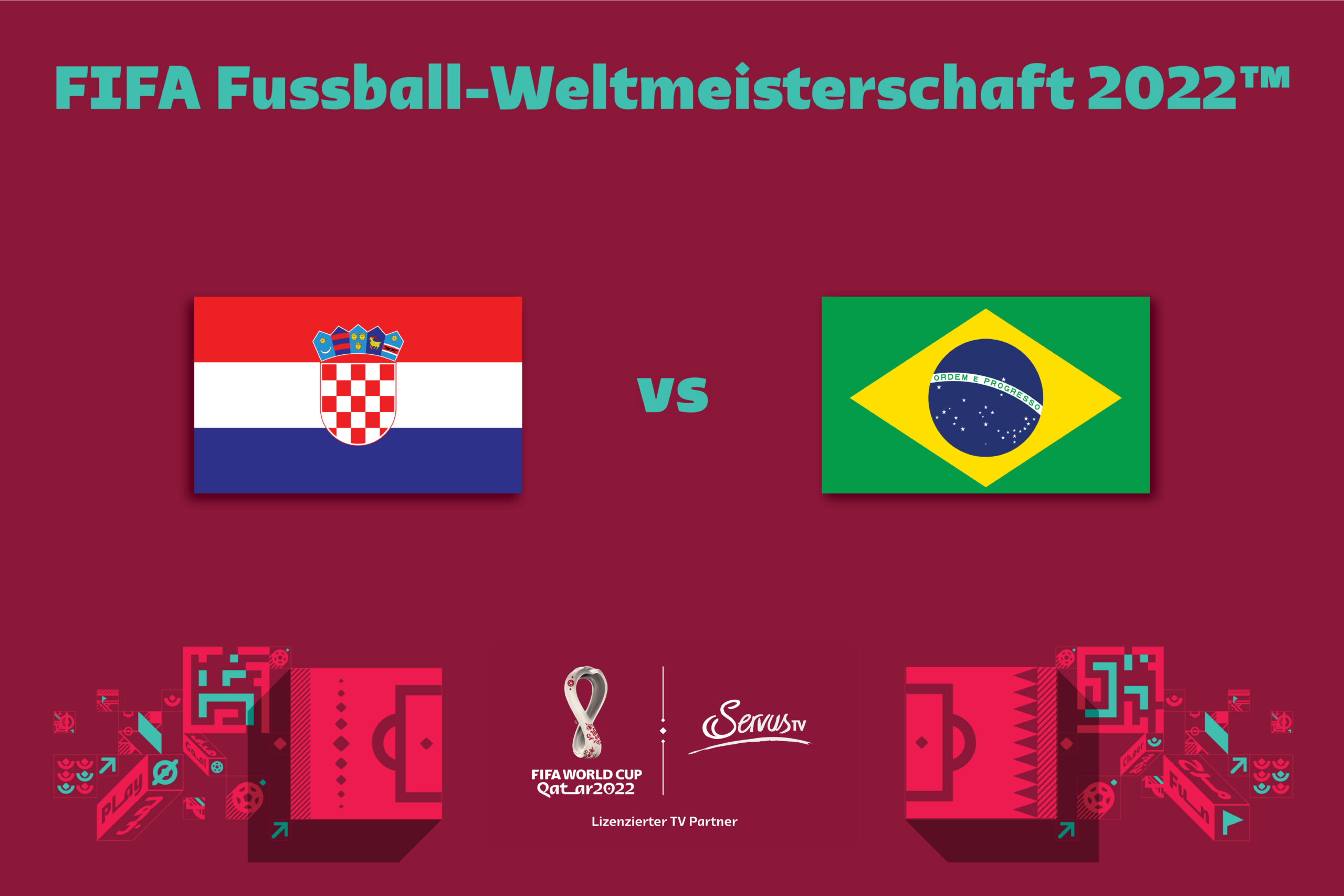 FIFA Fussball-Weltmeisterschaft: Kroatien vs Brasilien